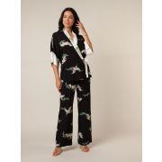 Домашняя одежда 230041 Chantemely (S,M,L,XL, XXL черн/цветн.журавли)